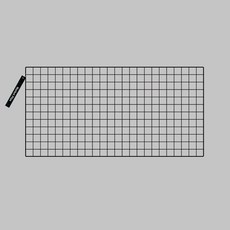 마켓플랜 인테리어 스틸 네트망 120x60cm, 블랙, 1개 블랙, 1개