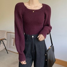 Awesomeful 女性Lornakid圓領泡泡袖針織衫 A25WKN102117