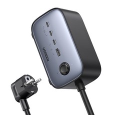 UGREEN 綠聯 GaNIII 100W PD PPS 3680W 多孔延長線快速充電器 Pro CD270, 1個, 混合色