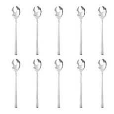 Willive 韓國製不鏽鋼Nova餐具10件組, 單品, 銀色, 1套