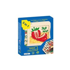 beleduc 多層拼圖 草莓 木製玩具 適合3歲以上兒童, 30片, 1組