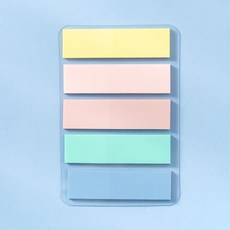 PEONIST 旗標索引貼紙 01莫蘭迪方形, 5入, 1個