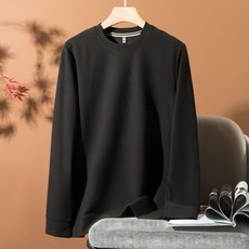 Starbean 男士圓領華夫格長袖T恤