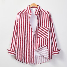 Raymon 男士Cheta條紋寬鬆版襯衫