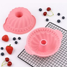 B Home Baking 超耐用矽膠咕咕霍夫烤模 特大, 1個, 粉紅色