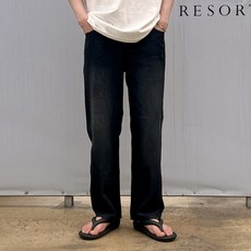 남성용 밴딩 세미와이드 데님 팬츠 P2961