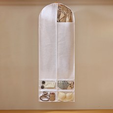 讚讚哥 衣物防塵多功能口袋收納套 白色 JNHA2094, 1個, 1入