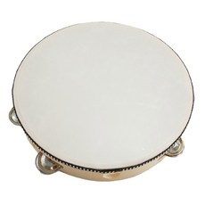 400萬場公演音樂打擊樂器圓形手鼓 25cm, 白色的