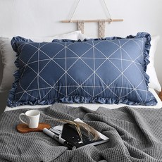 柔軟超細纖維水洗Orion靠枕, 深藍色