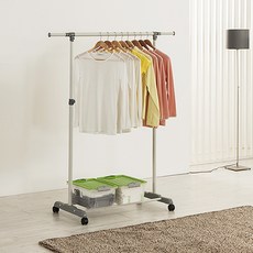 우리행거 移動式衣架, 象牙白 + 金屬 + 銀灰色