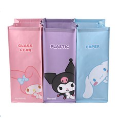 Sanrio 三麗鷗 3層分類回收塑膠袋, 美樂蒂 + 酷洛米 + 大耳狗喜拿