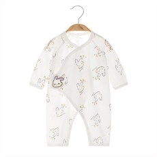 Bebeniz 嬰幼兒卡通魔鬼氈按扣連身衣