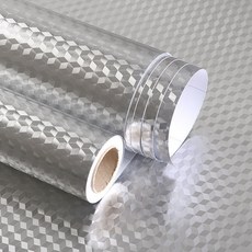 Plus it 防油特殊壁貼, 2 方形銀色