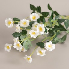 플라워트리 조화 식물 찔레장미 꽃다발 39cm, 1개, 화이트