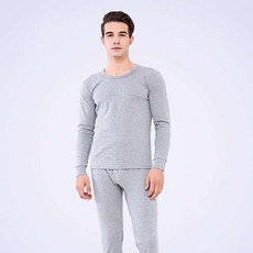 피어니스트 남성용 플러스 벨벳 라운드 내의 상하의 세트