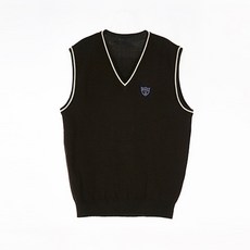 校服Mall兒童款米色一線條校服背心