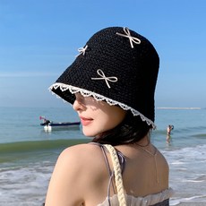 OCEANSUNFISH 春夏 女款 遮陽 防曬 蝴蝶結 水桶帽/漁夫帽 #8823