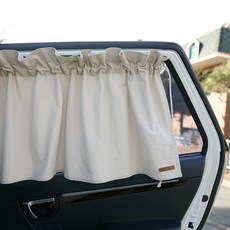 BEBE DECO 汽車專用窗簾式素色遮陽罩, 米色158576, 1個