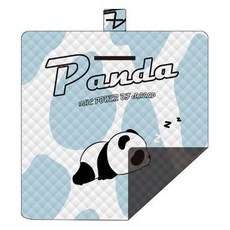 愛北鼻 超聲波野餐墊 藍白瞌睡熊貓 可愛圖案 輕巧便攜 露營墊, 200 x 200cm