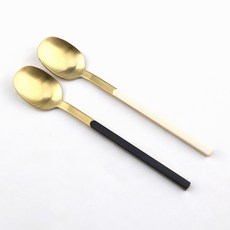Bogen Armand 金色餐具湯匙2件組, 1套, 香草, 黑色