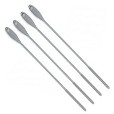 Jeoja 矽膠吸管清潔刷, 灰色, 4入