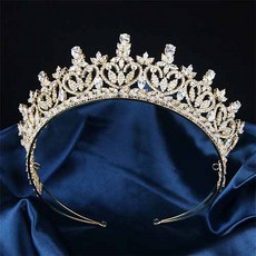 愛心點綴自助婚紗皇冠 tra011, 金色, 1個