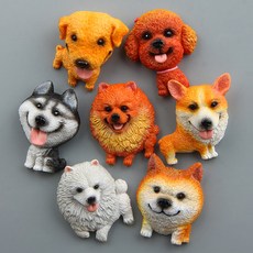 Oshi 狗磁鐵套組 7 件套, 混色