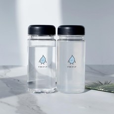 가쯔 마이보틀 무지 물병 텀블러 2p + 스티커 2p 세트, 물, 400ml, 1세트