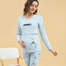 Happy Seven 兔子孕婦哺乳睡衣上下套裝