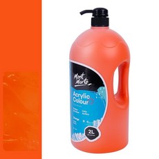 Darumi 壓克力顏料 大容量 7 橘色, 1色, 2L