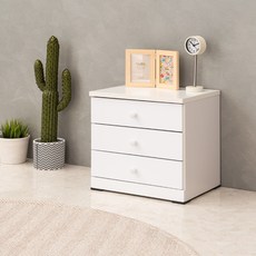 노아가구 버튼 협탁, 화이트, 1개