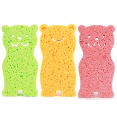 Yecomam Jumbo沐浴海綿 3入, 混合顏色, 1套