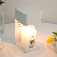 Yankee Candle 大罐蠟燭 + The Sweet 可調光咖啡廳融蠟燈 + 燈泡2入套組, 柔軟毛毯, 白色