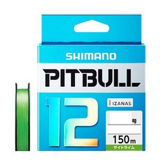 SHIMANO Pit Bull 12 編織 PE 線 PL-M52R 釣魚線 150m, 酸橙