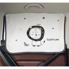 Bebehome 居家生活 防曬防熱抗UV汽車窗簾/隱形磁鐵遮陽簾, 大獅王, 1個