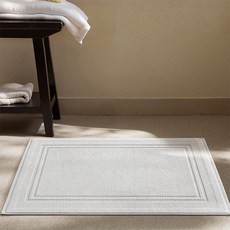 MAME 純棉飯店式毛巾地墊, 白色