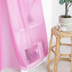 Maison Textile 雞眼扣式 0.15t 防風防寒 防止冷氣流失 塑膠聚氨酯遮蔽簾 C型掛鉤, 粉紅色