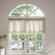 데이소이 스트라이프 방울달린 가림막 커튼