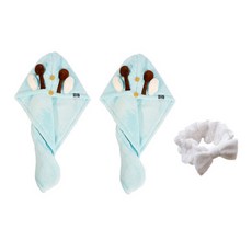 軟發巾 SG18 2p + 面帶套組, 5型, 1套