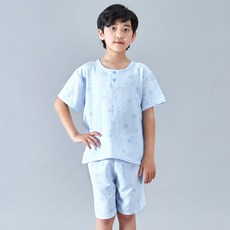 폭스클럽 하트냥 시어서커 반팔 잠옷 상하의 세트