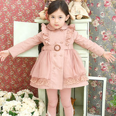 ORANGEDAMOM 女童荷葉邊網紗雪紡拼色外套