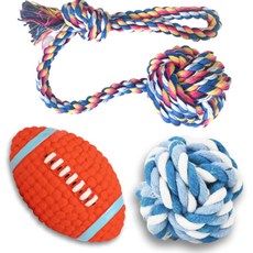 PUPPY GUARD 狗狗玩具球3件組, 橄欖球, 1套