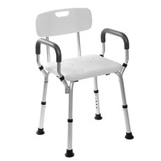 Elro猴子患者用扶手沐浴椅, 白色的, 1個
