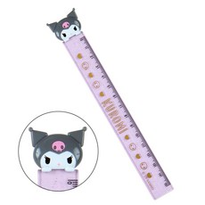 아오이마켓 산리오 쿠로미 마스코트 슬림 자 15cm, 혼합색상, 1개