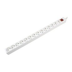 DONGANG 14插移動式多用插座 DYM-G14C-SC 白色, 1.5m, 1個