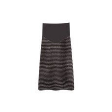 민성컴퍼니 임산부 체크 롱 스커트