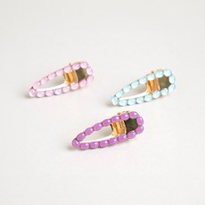 HARAROI 女孩水晶碗別針 3 件套
