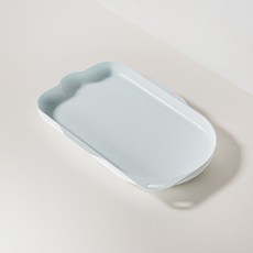 파스텔펫 반려동물 컬러 흘림방지 식판 32 x 50 cm, 블루, 1개