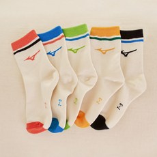 Mizuno 美津濃 青少年用 Champ 中筒襪 5雙組