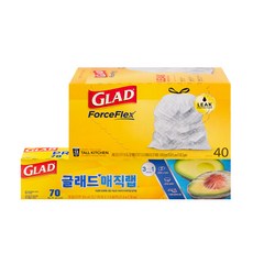 GLAD 佳能 神奇保鮮膜 一般型 + 垃圾袋 40入, 1套